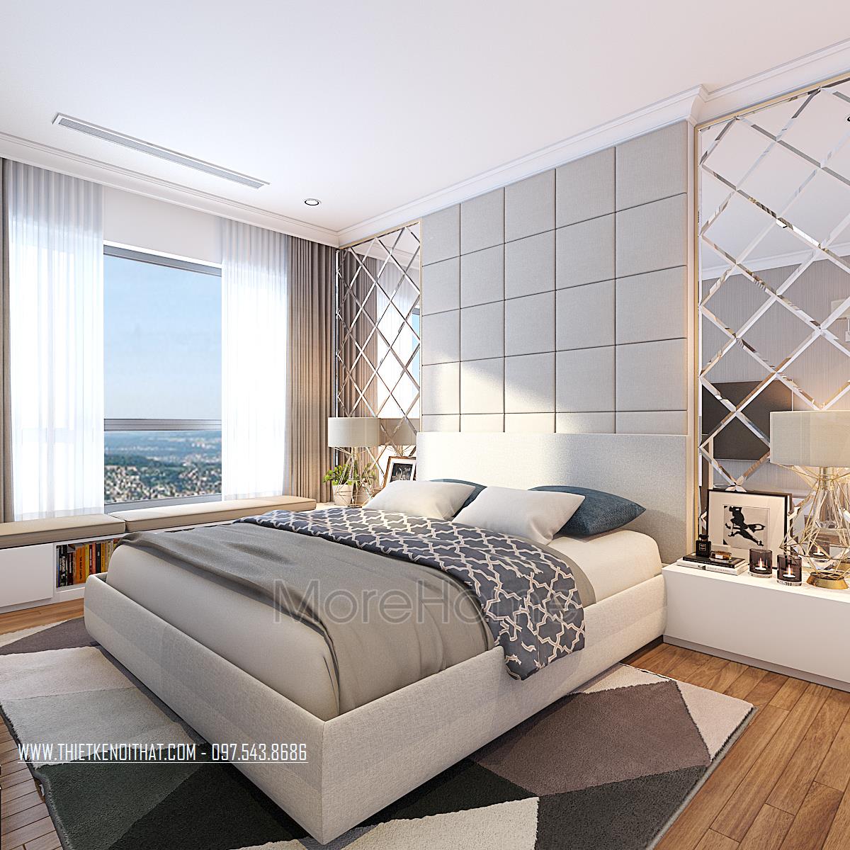 Mẫu thiết kế nội thất phòng ngủ 4 sao đẳng cấp